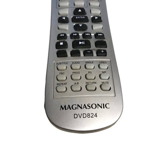 Magnasonic Remote Control DVD824 For DVD Players Silver Tested - Picture 2 of 4